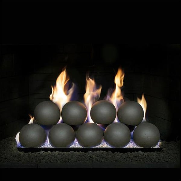 Cunningham Gas Products Real Fyre 4 in. Fyre Spheres - Epic Black 24 Piece, 24PK FS4-24-EB - main
